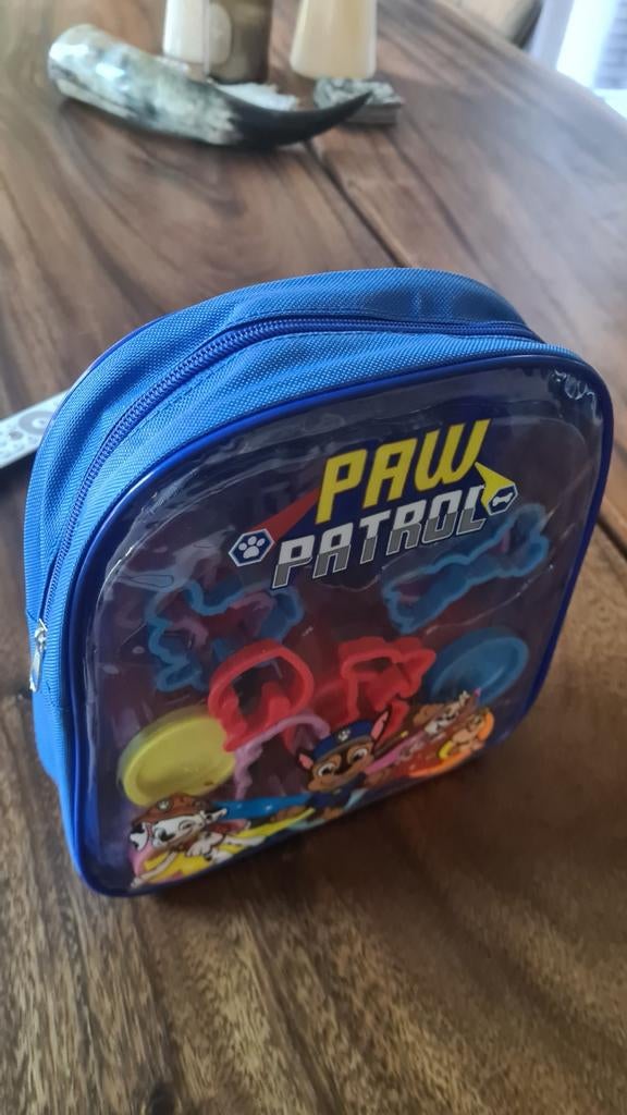 Paw Patrol Rugzak met Klei en Vormpjes - Zo goed als nieuw, Ophalen of Verzenden, Zo goed als nieuw, Knutselen