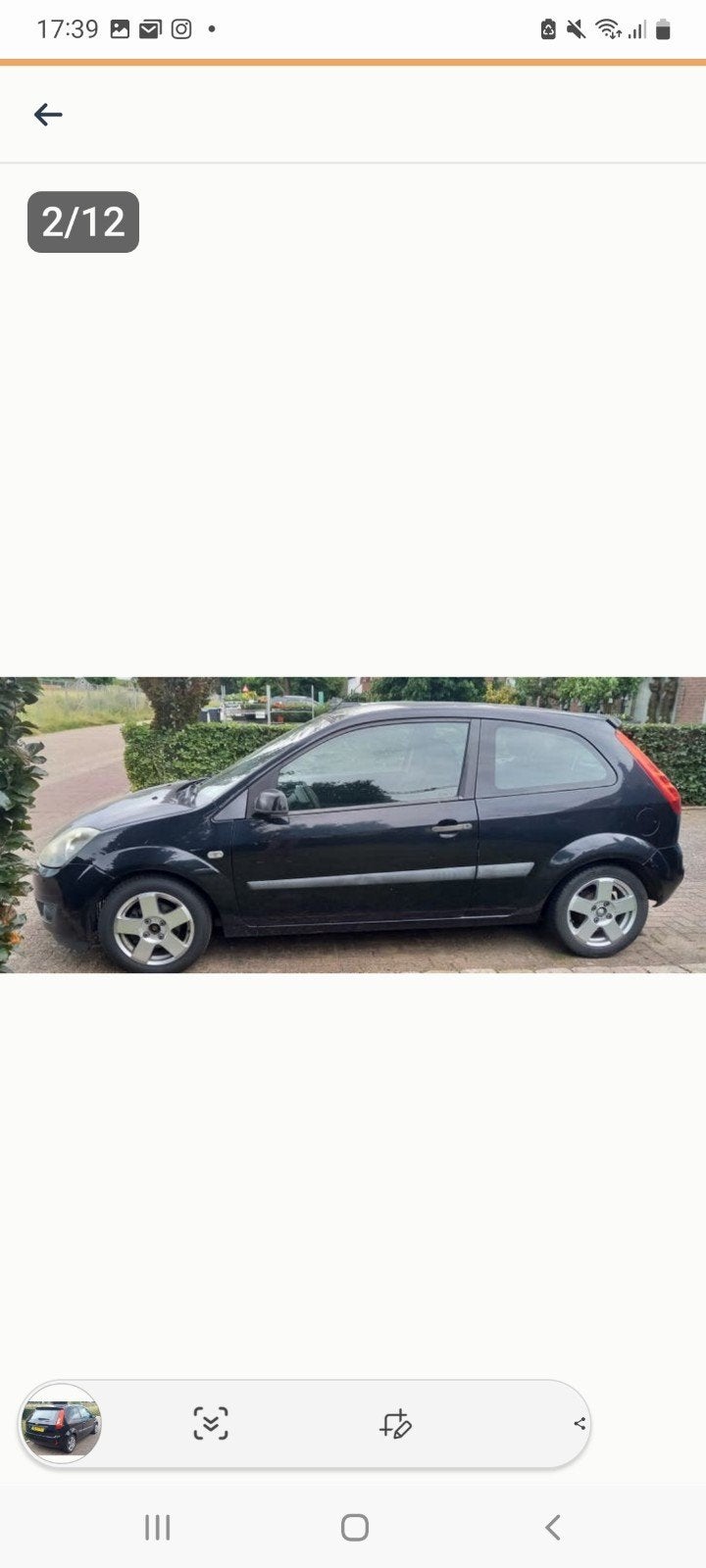 Ford Fiesta 1.4 benzine uit 2005 rijdend of voor onderdelen, Auto-onderdelen, Ophalen, Gebruikt, Ford