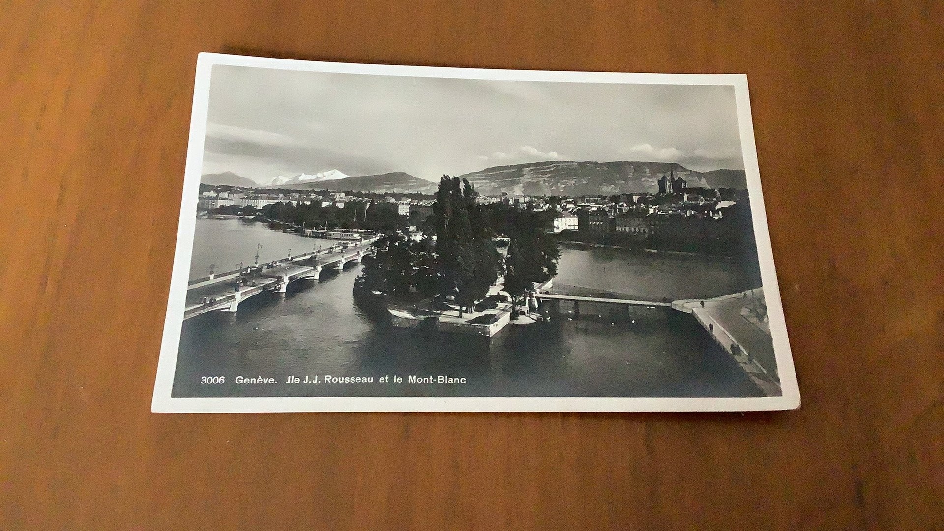 Zwitserland      Geneve. Jli J.J,Rousseau et le Mont-Blanc, Ophalen of Verzenden, Voor 1920, Overig Europa