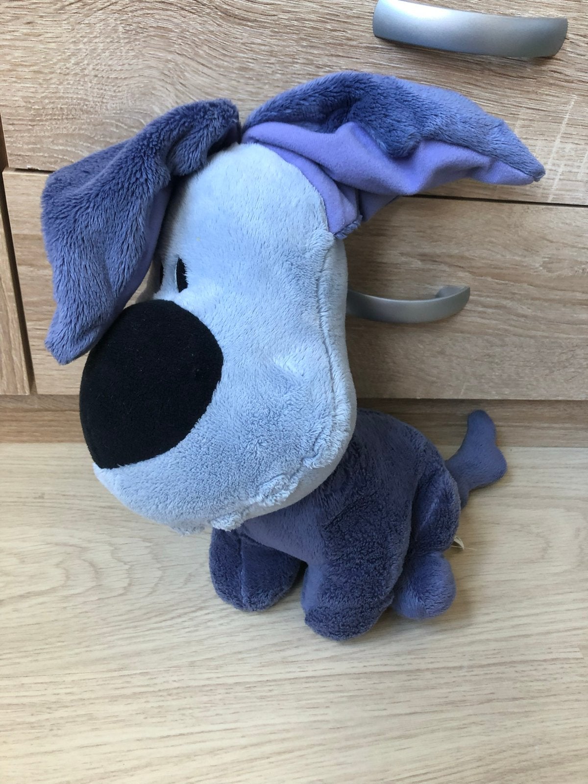 Knuffel Woezel de hond, Overige karakters, Blauw, Zo goed als nieuw, Middelgroot (20 tot 80 cm)
