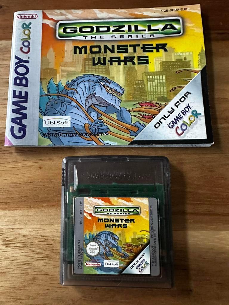 Gameboy Godzilla Monster Wars., Spelcomputers en Games, Avontuur en Actie, 1 speler, Ophalen of Verzenden, Zo goed als nieuw