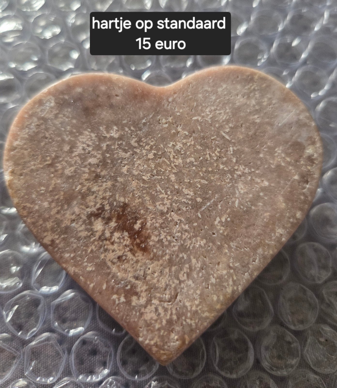 Decoratief hartje op standaard, Ophalen of Verzenden, Gebruikt, Steen/keramiek