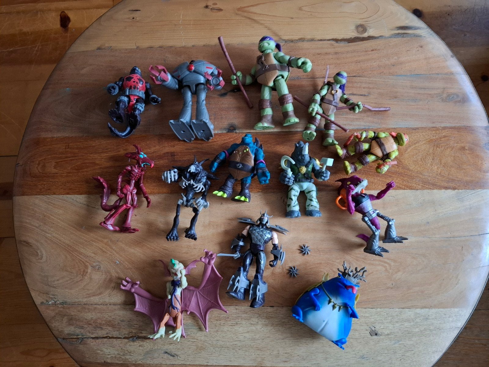 Grote partij actiefiguren, o.a. Teenage Mutant Ninja Turtles, Ophalen of Verzenden, Gebruikt