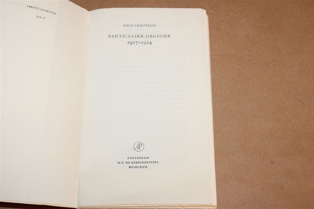 Particulier Dagboek — Léautaud, Privé-domein 8, 1967 1e Dr, Ophalen of Verzenden, Gelezen