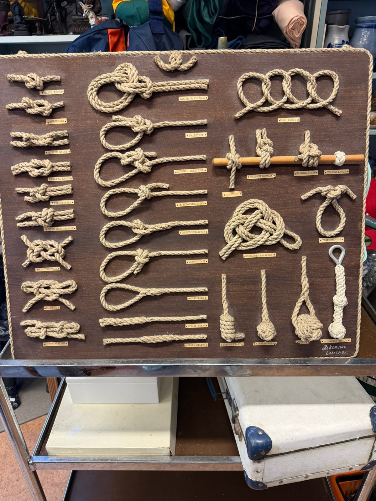 Vintage knopen bord, Ophalen, Zo goed als nieuw, Nvt, Nvt
