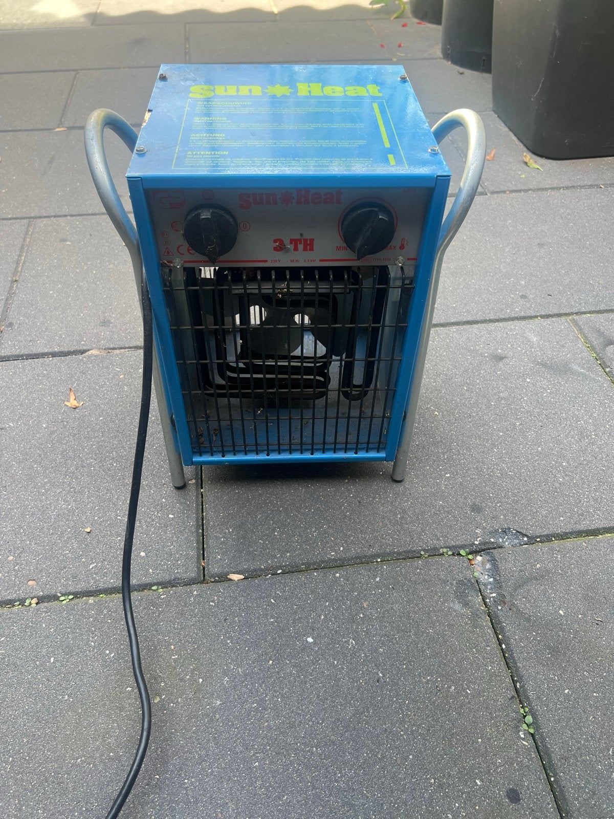 Sun Heat 3 TH Elektrische Kachel - 3.3 kW, 30 tot 80 cm, Gebruikt, Kachel, Minder dan 60 cm