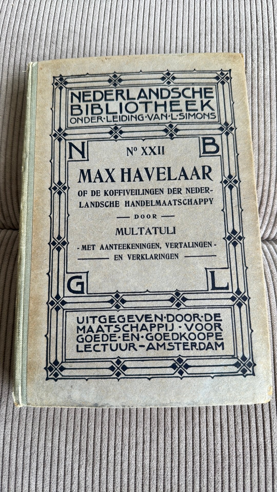 Multatuli Max Havelaar 1908, Ophalen of Verzenden