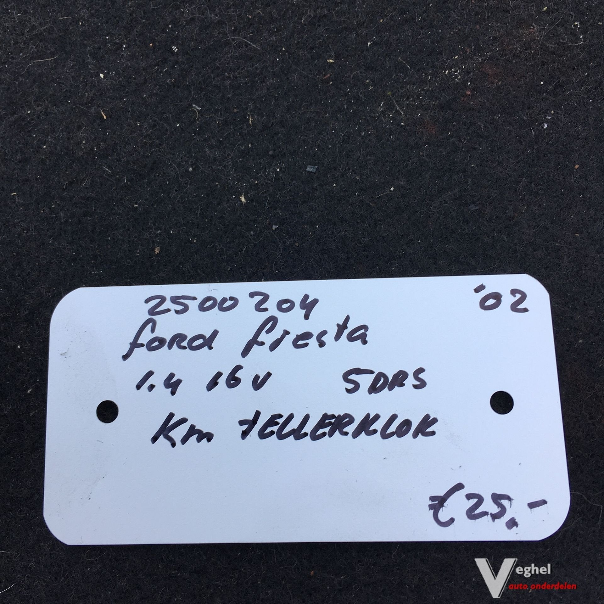 Ford Fiesta 1.4 16v 5drs  2002 2500204 Km Tellerklok, Gebruikt, -, -, Ophalen of Verzenden