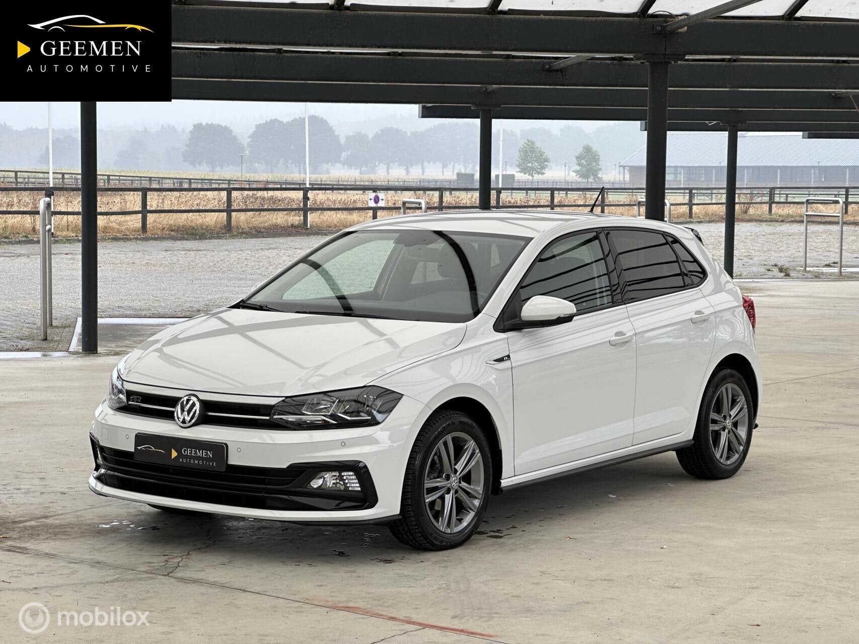Volkswagen Polo 1.0 TSI R-Line CARPLAY/ACC/CLIMA/STL.VRW, Auto's, Volkswagen, Voorwielaandrijving, Gebruikt, 95 pk, Wit