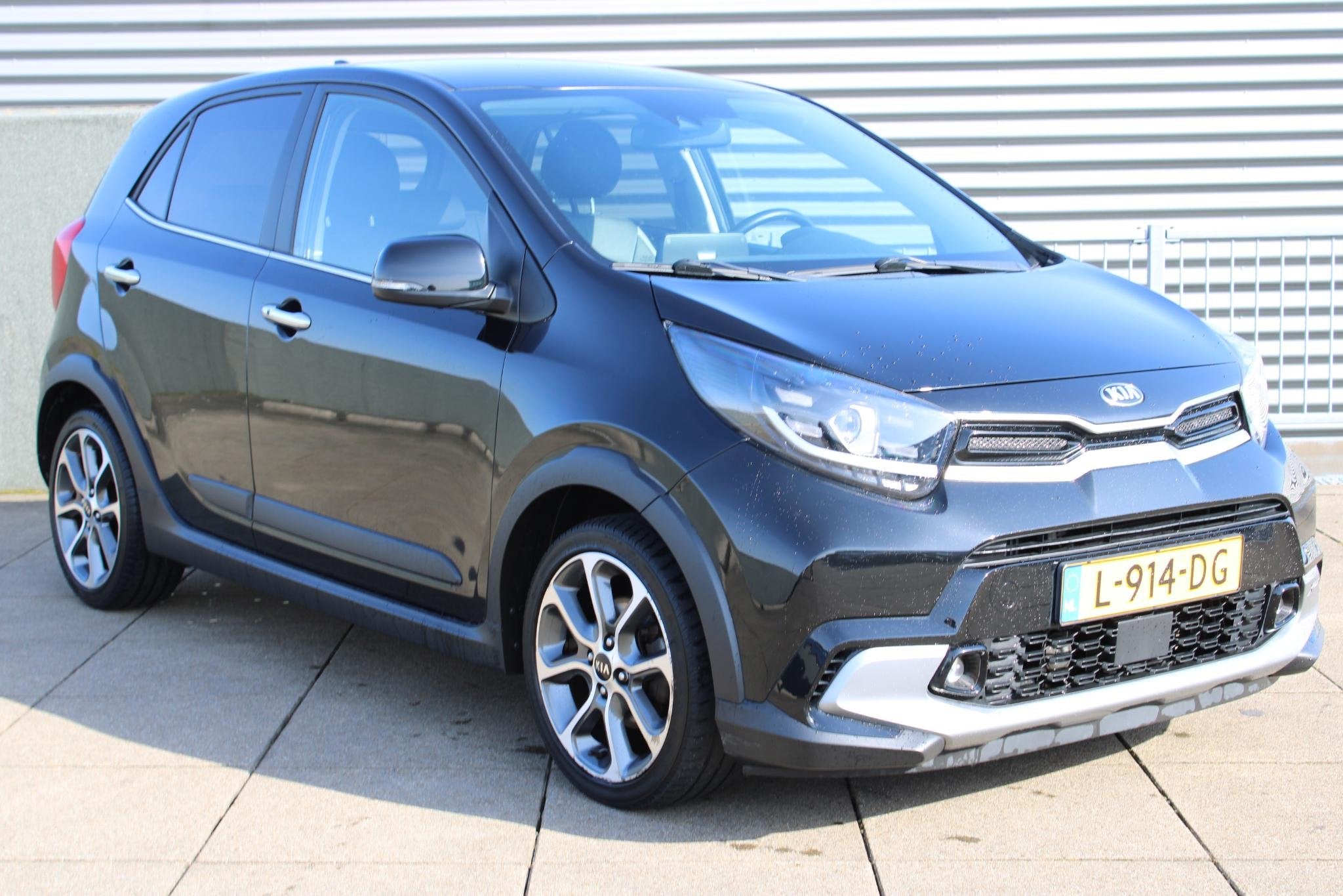 Kia Picanto 1.0 T-GDi X-Line 5-persoons TURBO 100PK Stuur+ S, Auto's, Automatische klimaatregeling, 101 pk, Gebruikt, Zwart