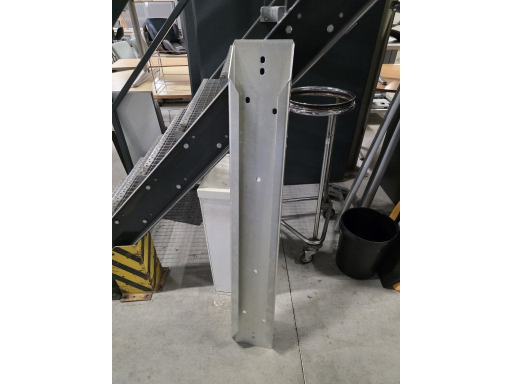 Zwaar metalen RVS sigma / U-profiel 1280x185x65 mm, Doe-het-zelf en Verbouw, Metalen, Niet ingevuld, Gebruikt, Niet ingevuld, Niet ingevuld