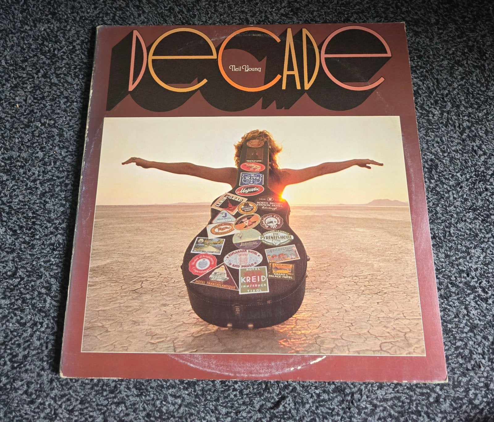 Neil young decade 3lp Fold out cover, Ophalen of Verzenden, Gebruikt, 12 inch, Poprock