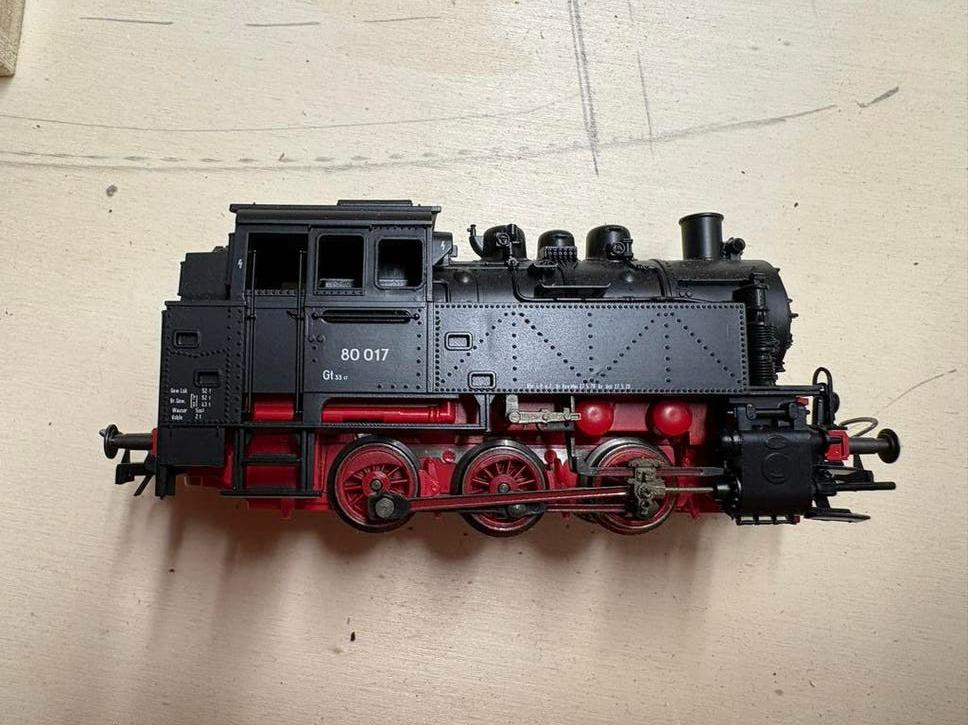 Stoomlocomotief 80 017 - Gebruikt, Hobby en Vrije tijd, Modeltreinen | H0, Overige merken, Gebruikt, Ophalen of Verzenden, Gelijkstroom