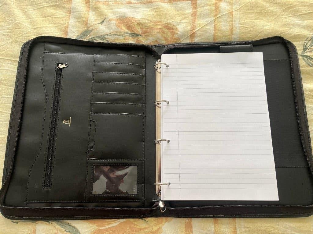 lederen attache tas / koffer, Gebruikt, Ophalen of Verzenden, Minder dan 35 cm, Uitschuifbare handgreep