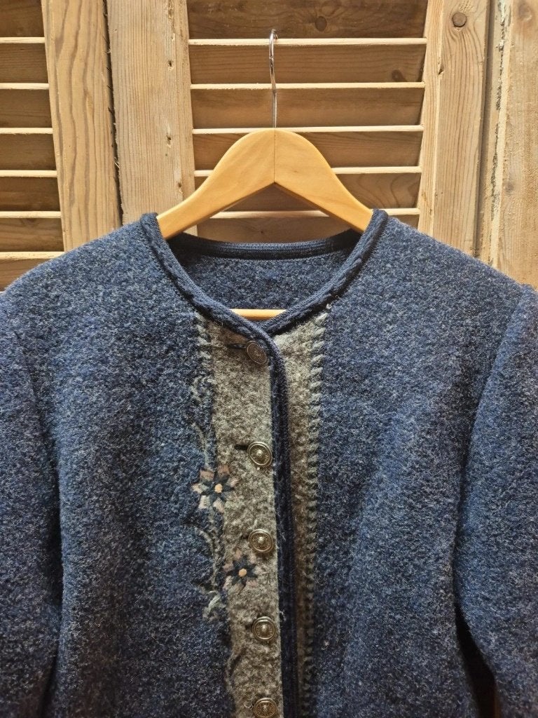 Mooie wollen jas, Kleding | Dames, Blauw, Maat 42/44 (L), Djt@dejuistetoon.eu, Ophalen of Verzenden