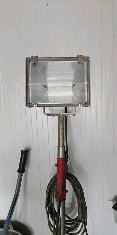 Bouwlamp met statief, Ophalen, Gebruikt, Met statief, Lamp met armatuur