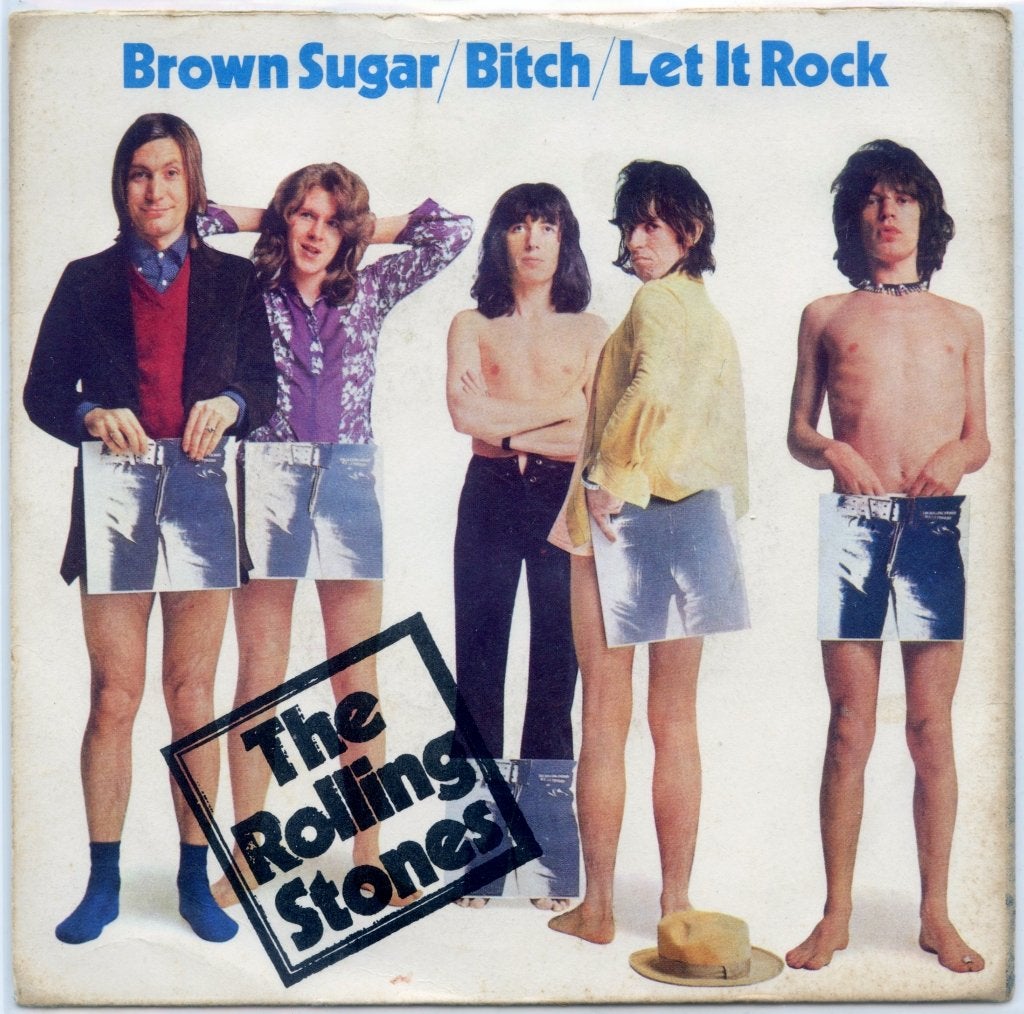 Rolling Stones - Brown Sugar/Bitch/Let It Rock (France)), Gebruikt, 7 inch, Ophalen of Verzenden, Rock en Metal