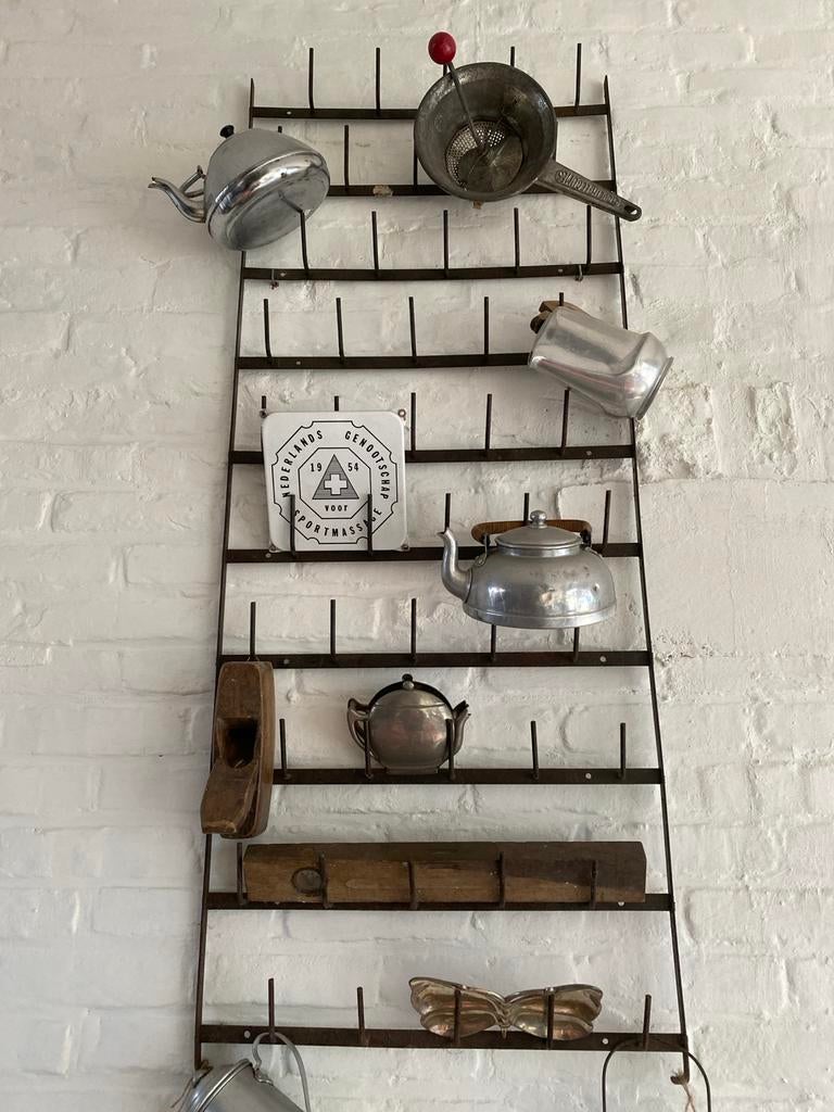 Antiek Frans flessendroogrek / flessenrek, Antiek en Kunst, Curiosa en Brocante, Ophalen