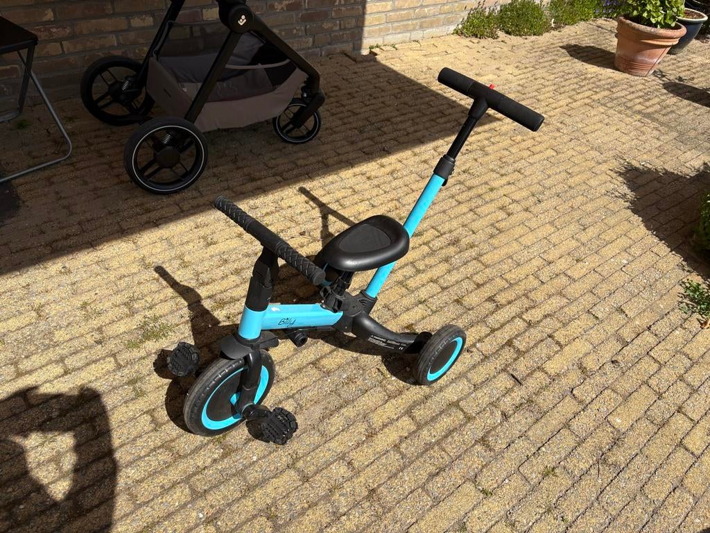 Billy Kinder Loopfiets met Trappers - Blauw, Ophalen of Verzenden, Zo goed als nieuw, Loopfiets