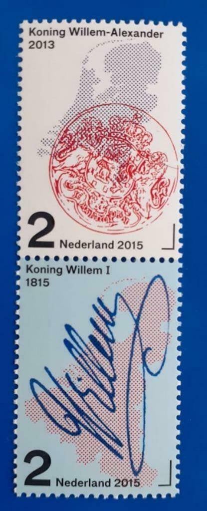 NVPH 3273-3274 - 200 jaar Koninkrijk der Nederlanden 2015, Postzegels en Munten, Postzegels | Nederland, Verzenden, Na 1940, Postfris
