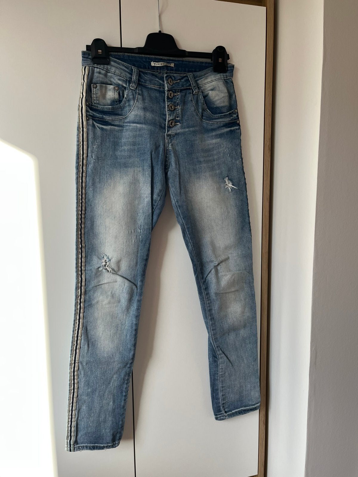 Mooi spijkerbroek / Place du Jour Denim Maat : 34, Ophalen of Verzenden, Zo goed als nieuw, Blauw, W27 (confectie 34) of kleiner