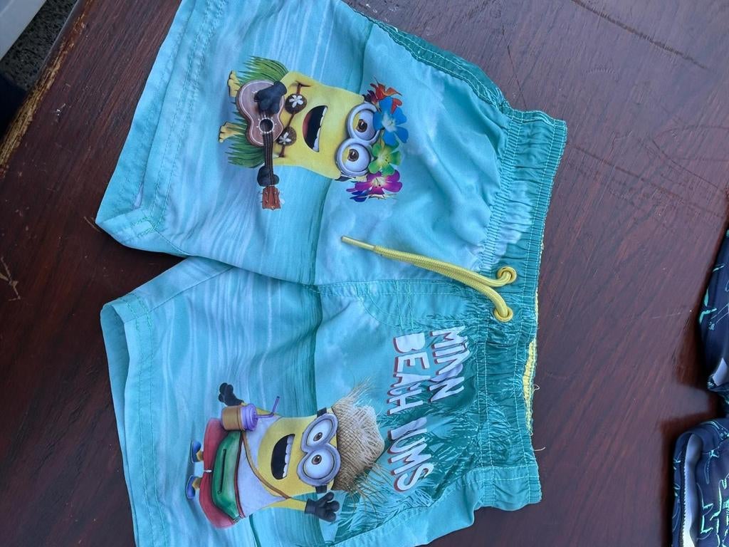 H&M Minions Zwemshort Blauw Maat 98/104, Gebruikt, Maat 98, H&M, Ophalen of Verzenden