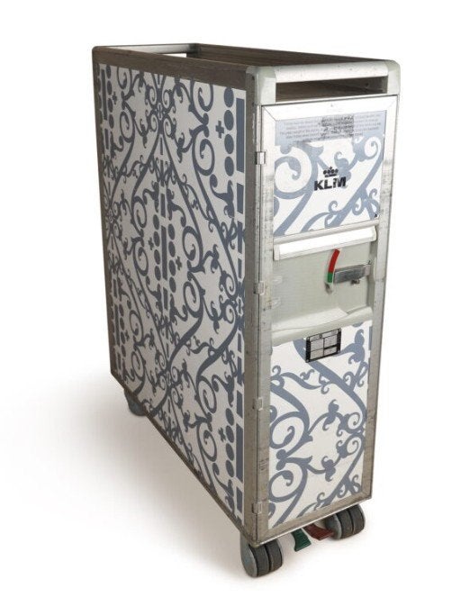 Originele KLM Full Size Vliegtuigtrolley – Marcel Wanders Ed, Verzamelen, Ophalen of Verzenden, Gebruikt