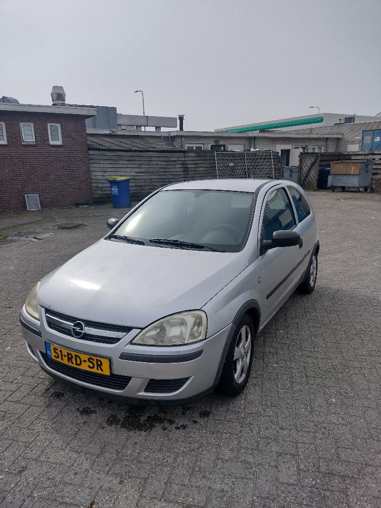 Opel Corsa 1.2 16V Twinport 3D Easytr. 2005 Grijs, Auto's, Opel, 4 cilinders, 1229 cc, Metallic lak, Origineel Nederlands