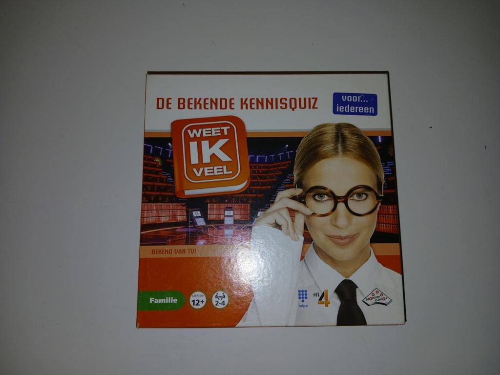 Weet Ik Veel - De Bekende Kennisquiz Bordspel, Hobby en Vrije tijd, Gezelschapsspellen | Bordspellen, Een of twee spelers, Ophalen of Verzenden