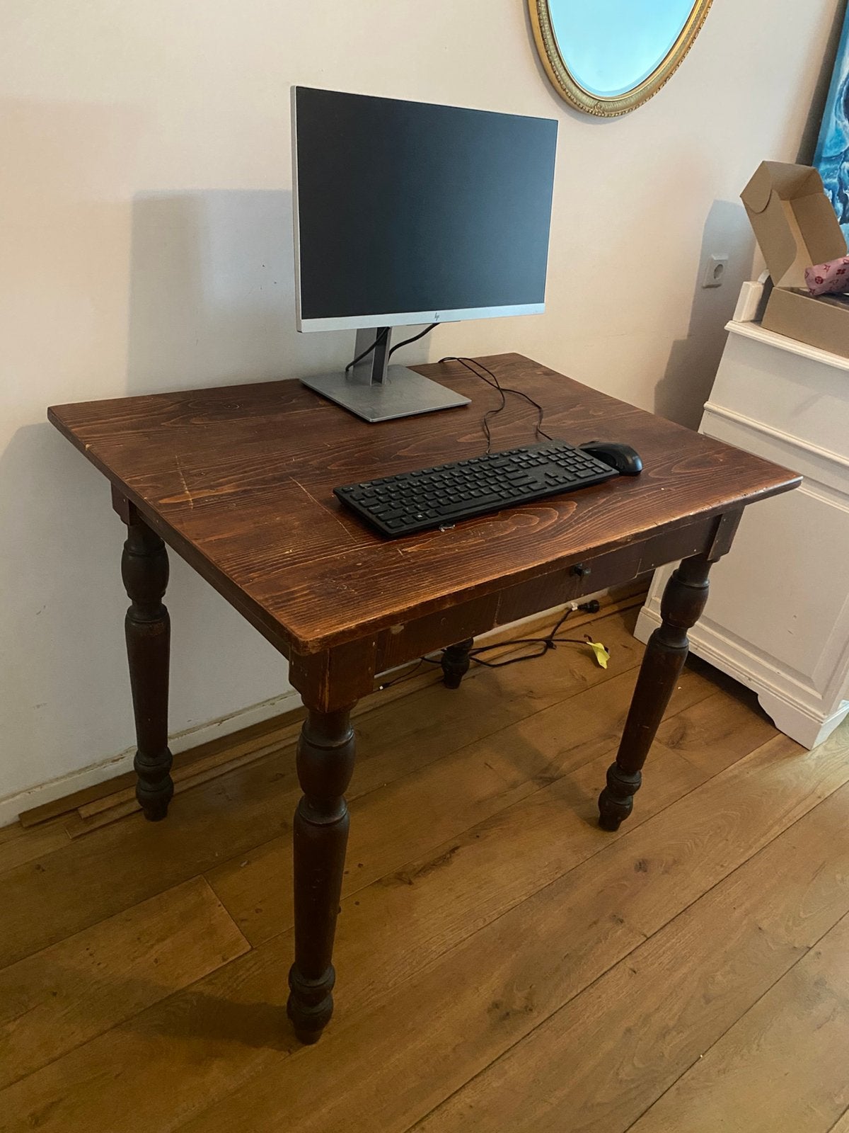 Houten tafel (tje), Ophalen, Gebruikt, Bruin, Hout