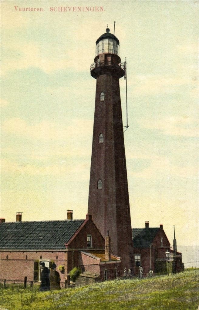 Vuurtoren. Scheveningen. - B. Sjouke - ongelopen, Verzenden, Voor 1920, Ongelopen, Zuid-Holland