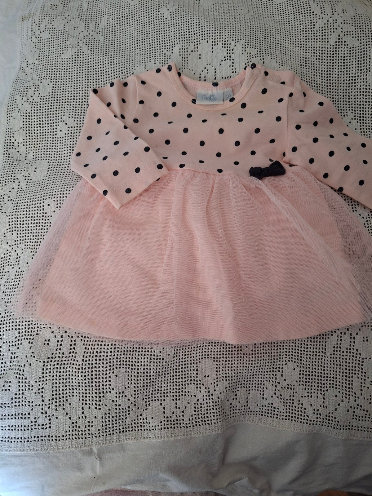 HEEL MOOI ❤️ Rose zomer Baby-poppen jurkje maat 62."Feetje"️, Ophalen of Verzenden, Zo goed als nieuw, Meisje, Jurkje of Rokje