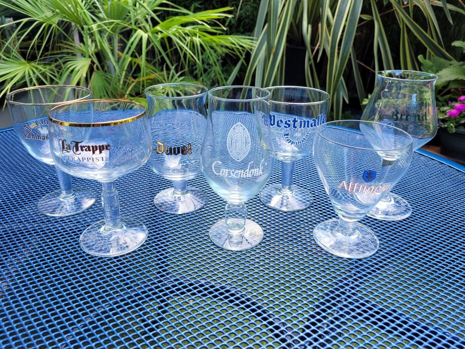 Bierglazen collectie: La Trappe, Duvel, Westmalle, Affligem, Ophalen
