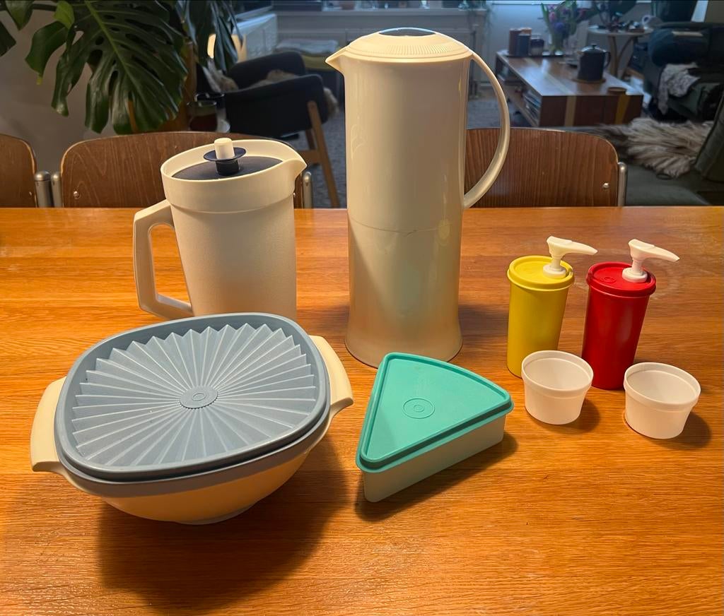 Vintage Tupperware jaren '50/'60, Ophalen, Gebruikt, Geel, Bak of Kom