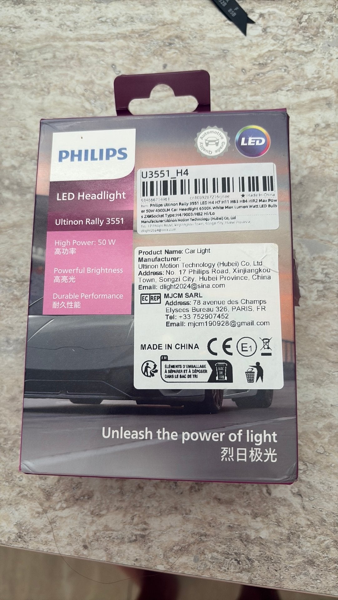 Philipsh led headlights ultinon rally 3551, Ophalen of Verzenden, Nieuw