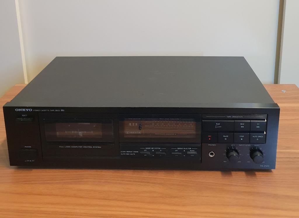 ONKYO TA-2120 CASSETTEDECK ZWART., Ophalen, Enkel, Overige merken