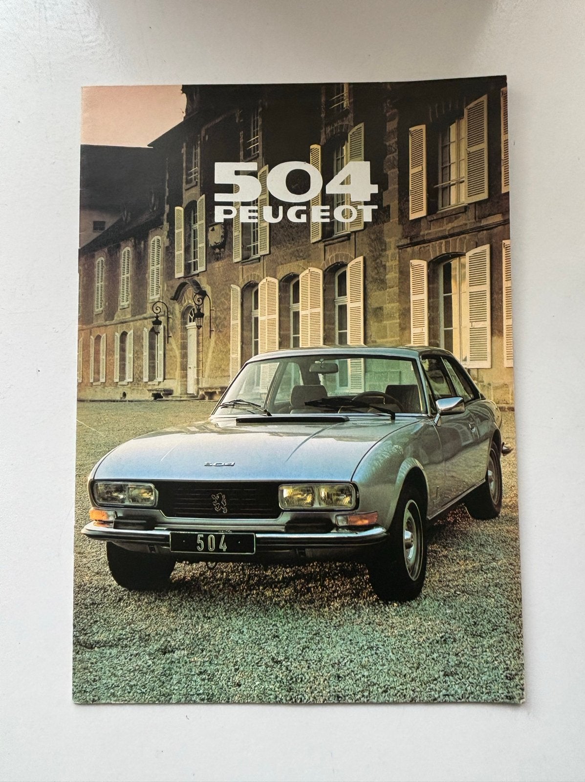 Peugeot 504 GT Brochure - Zeldzaam Collecters Item, Boeken, Ophalen of Verzenden, Zo goed als nieuw, Peugeot