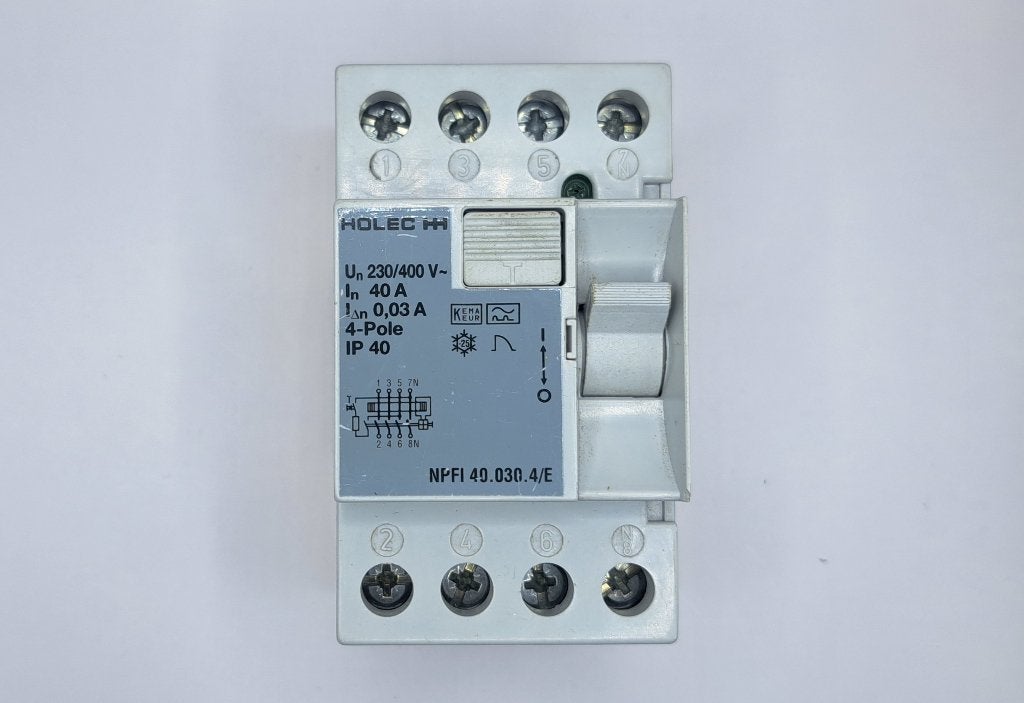 Holec Groepenkast Aardlekschakelaar 40A 30mA 230-400V (1x), Hobby en Vrije tijd, Gebruikt, Onbekend, Ophalen of Verzenden, Onbekend