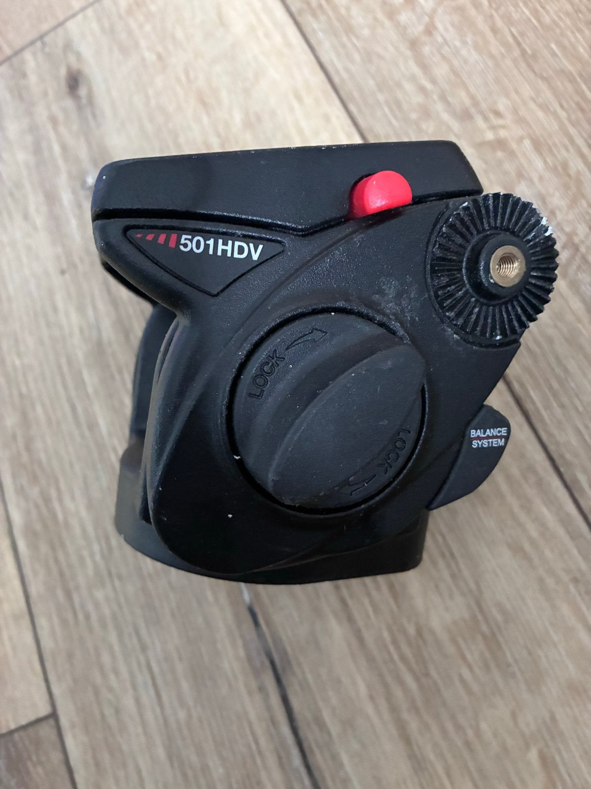 Manfrotto 501HDV Videokop, Gebruikt, Snelkoppelingsplaat, Ophalen of Verzenden, Statiefkop