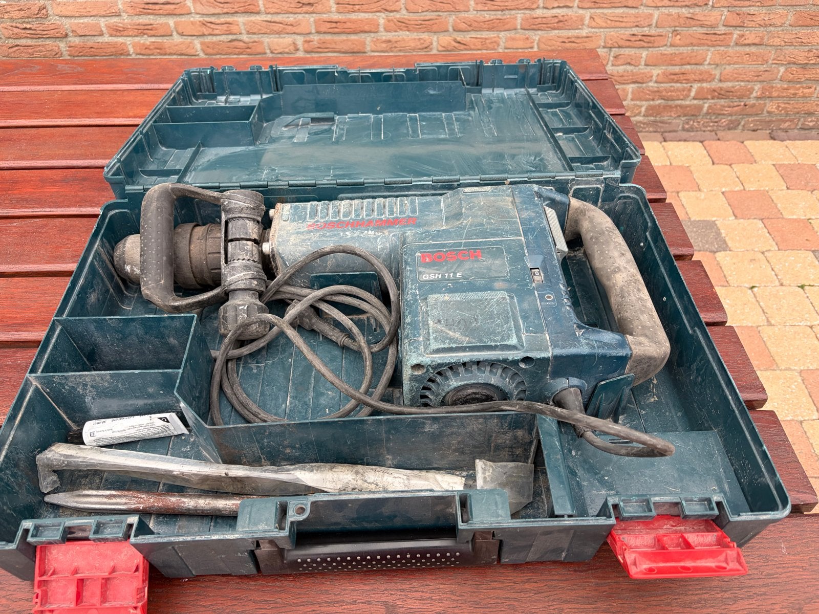 Bosch GSH 11 E Boor- en Breekhamer - Weinig gebruikt, 600 watt of meer, Boor- en/of Breekhamer, Ophalen of Verzenden, Zo goed als nieuw