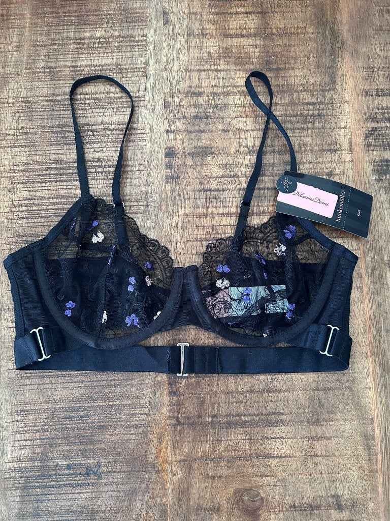 Hunkemöller Violet Bh Zwart 75C, Hunkemöller, Ophalen of Verzenden, Zwart, BH