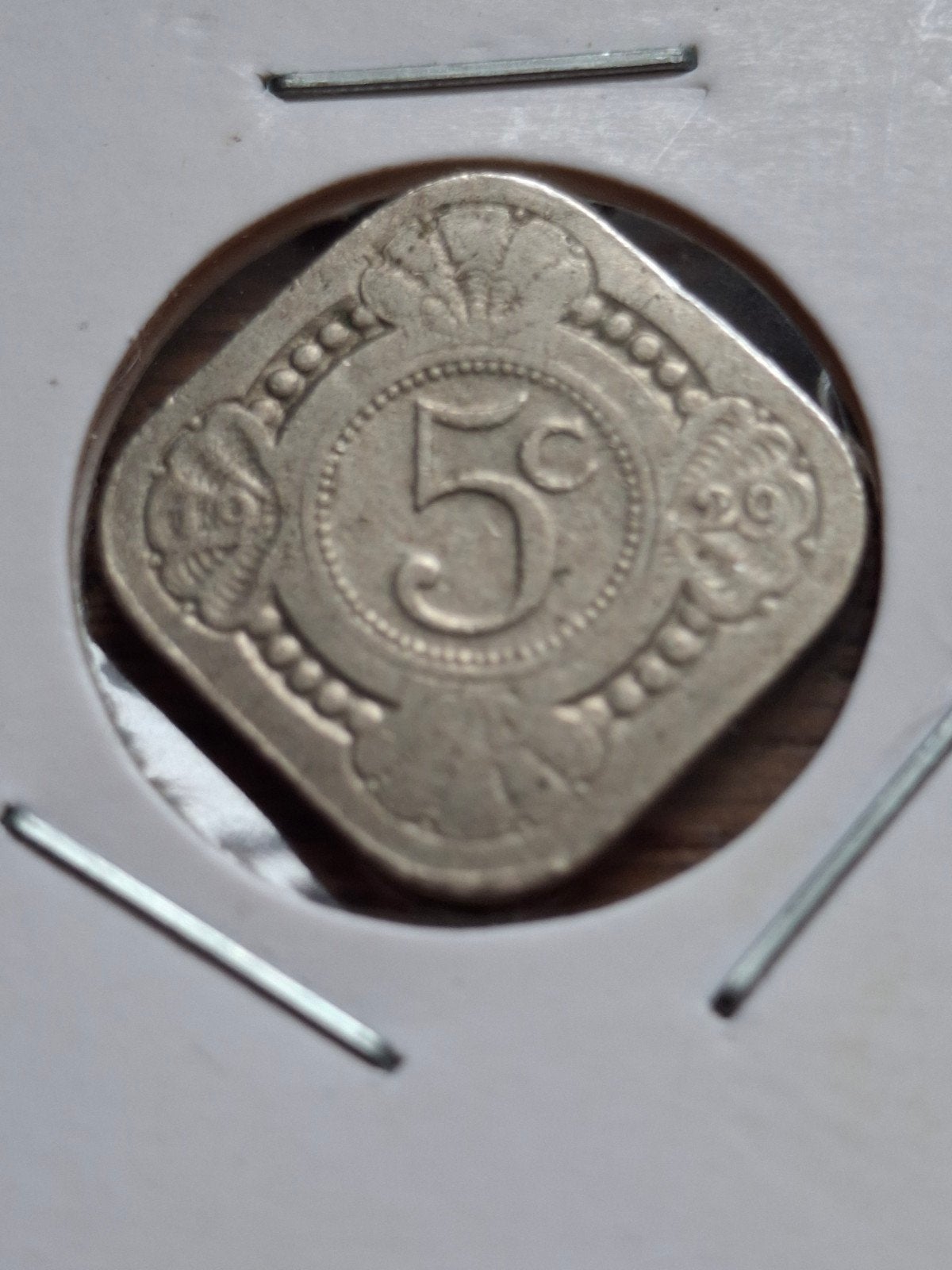 Vierkante 5 cent munt Nederlands-Indië Wilhelmina, Postzegels en Munten, Munten | Nederland, Verzenden, Koningin Wilhelmina, Overige waardes