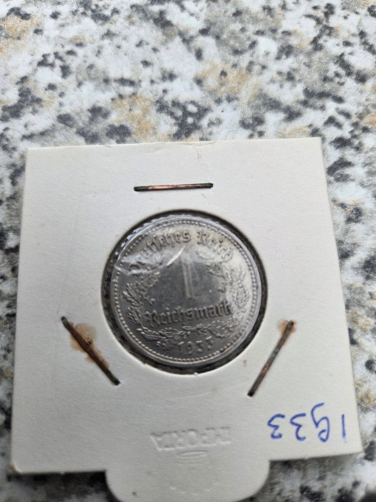 1 reichsmark 1933, Ophalen of Verzenden, Duitsland, Losse munt