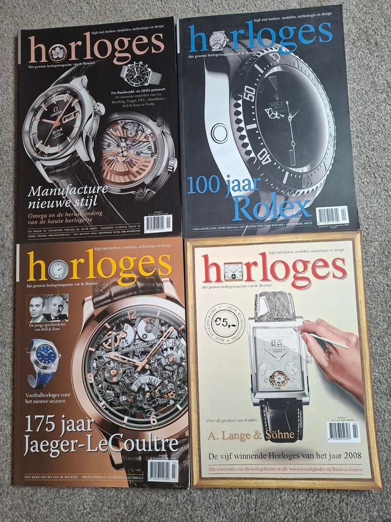 4 Horloges tijdschriften jaargang 9, jaar 2008, Ophalen of Verzenden