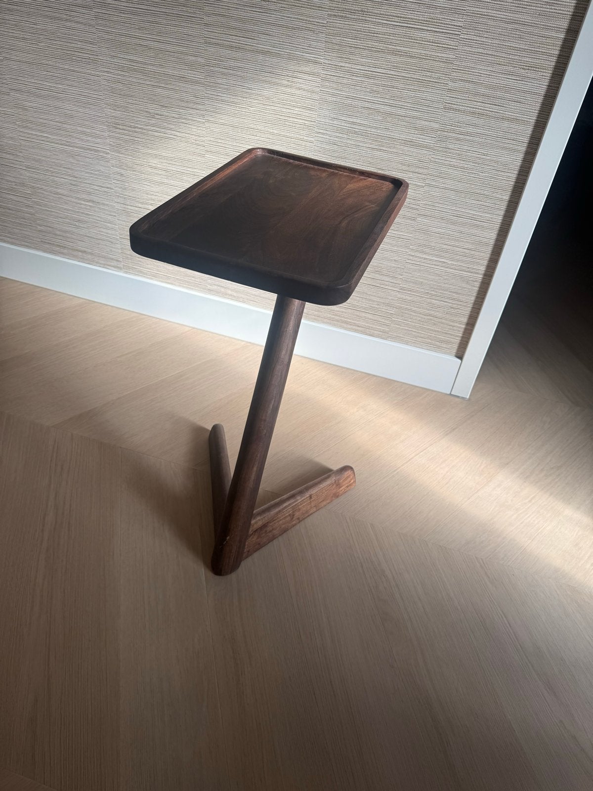 Stijlvolle houten bijzettafel - Perfect voor elk interieur, Minder dan 55 cm, Zo goed als nieuw, Rechthoekig, Hout