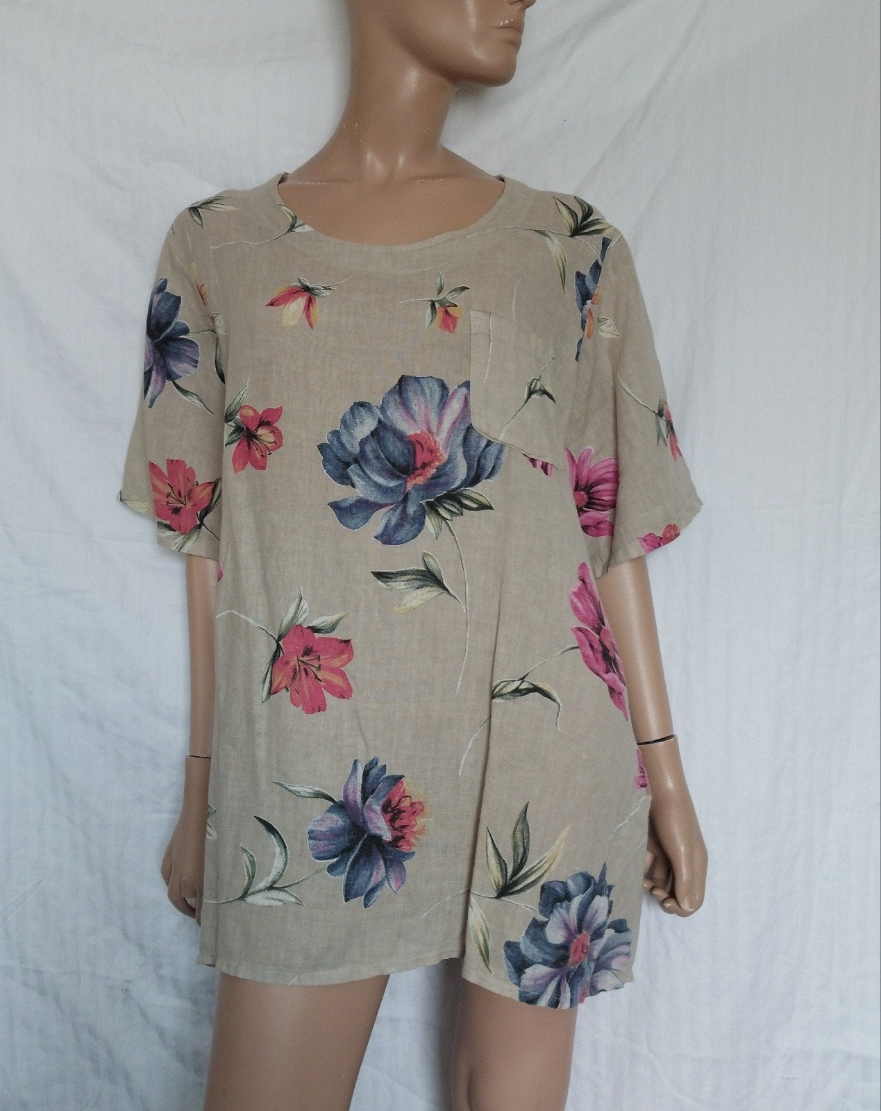THEA H LINNEN Blouse,  Maat 44, Ophalen, Zo goed als nieuw, Maat 42/44 (L), Overige kleuren
