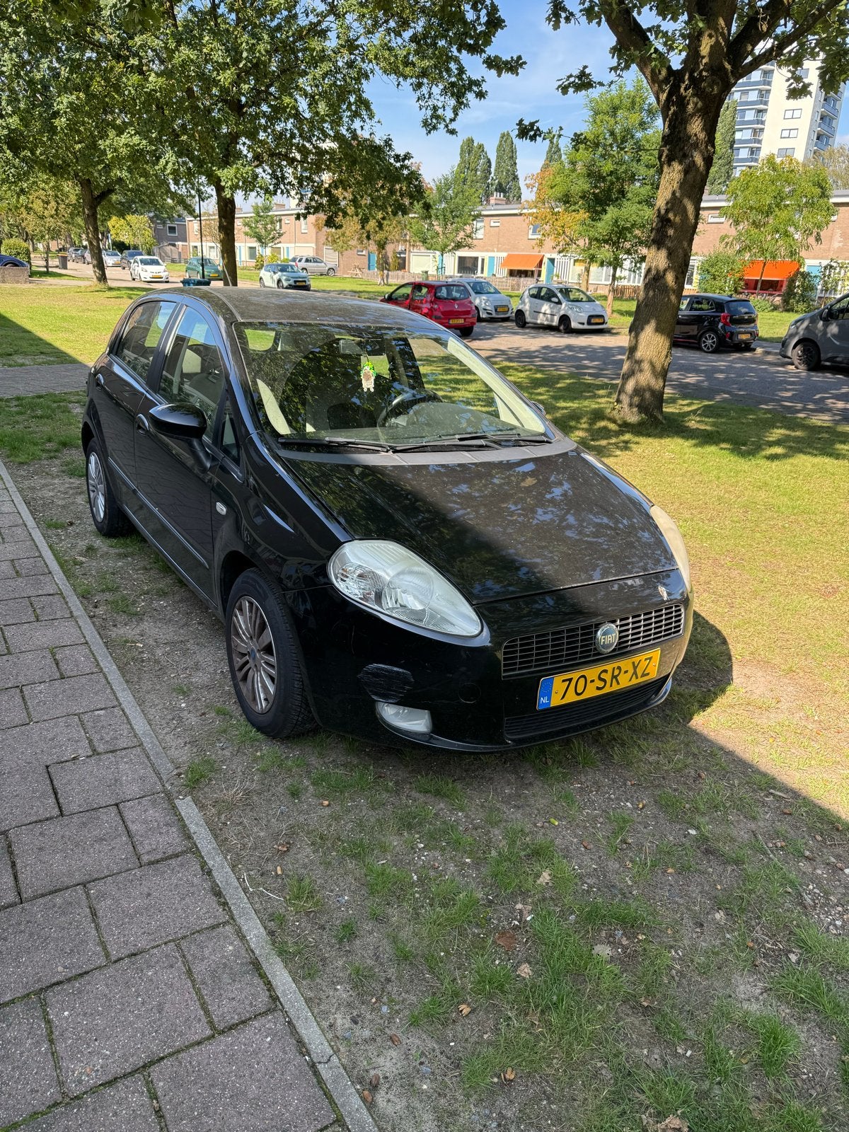 Fiat Punto 1.4 5DR 2006 Zwart, Voorwielaandrijving, 40 €/maand, 4 cilinders, 400 kg