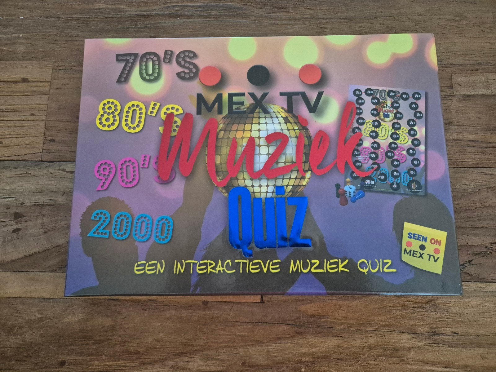 Mex TV Muziek Quiz: Jaren 70, 80, 90, 2000, Drie of vier spelers, Ophalen of Verzenden, Zo goed als nieuw, Mex TV