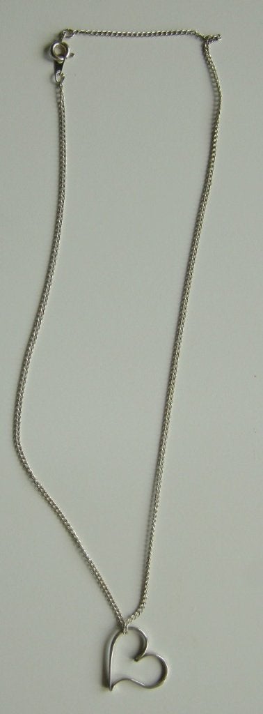 Ketting van Avon met Kubus  1357 en Hartje  small  nr 1358, Verzenden, Nieuw, Zilver, Overige materialen