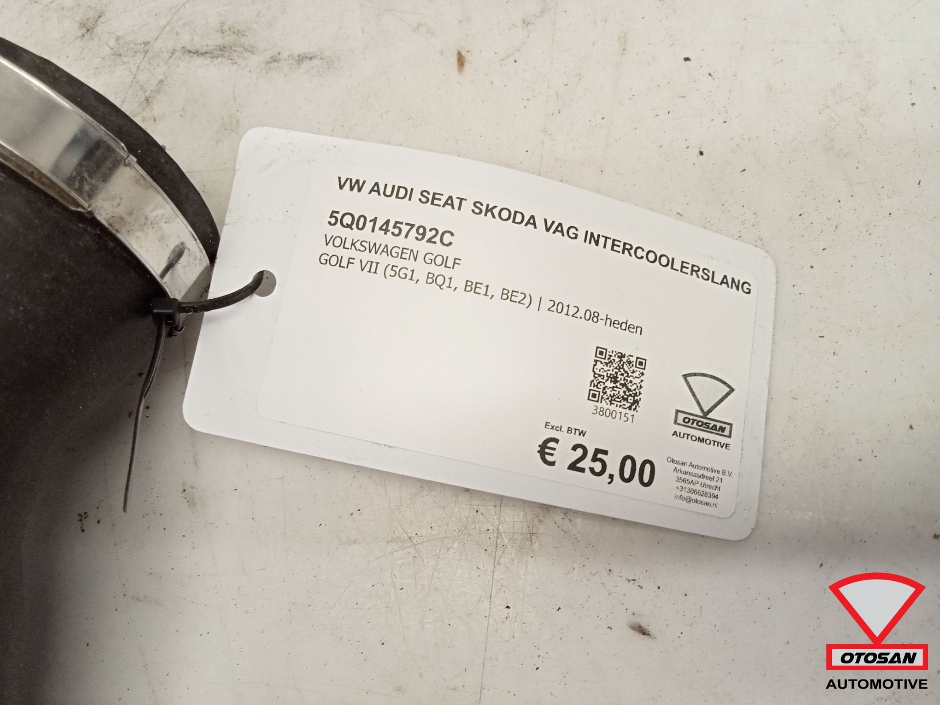 VW Audi Seat Skoda VAG Intercoolerslang 5Q0145792C, Gebruikt, Volkswagen, Volkswagen AG, Berliner Ring 2
38440  Wolfsburg, DE